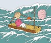 Cartoon: Greta kommt (small) by JotKa tagged greta thunberg klimagipfel chile madrid umwelt fridays for future klimarettung wetter erde natur demonstrationen