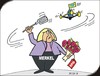 Cartoon: Lästige Drohne (small) by JotKa tagged fdp,cdu,spd,csu,wahlkampf,bundestagswahl,koalitionen,koalitionspartner,bundestag,bundestagsmandate,abgeordnete,wähler,wahlwerbung
