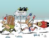 Cartoon: Ohne Worte (small) by JotKa tagged ukraine,ukrainekrise,russland,usa,putin,obama,merkel,osterweiterung,eu,raketen,raketenstationierung,sicherheitsinteressen,sibirien,weihnachten,weihnachtsmann,lebkuchen