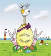 Cartoon: Ostergrüße Eastergreeting (small) by JotKa tagged ostern,feste,feiertage,kirchliche,glückwünsche