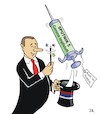 Cartoon: Putin der Magier (small) by JotKa tagged covid 19 corona virus pandemie impfen impfstoff putin moskau russland wissenschaft forschung politik politiker
