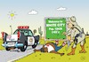 Cartoon: Update (small) by JotKa tagged update rassismus rassist rassenvorurteile farbige neger polizei sheriff südstaaten usa auto kaktus einwohnerzahlen ortsschild