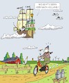 Cartoon: Wo gehts nach Holland (small) by JotKa tagged holland,fliegender,hollander,visionen,sagen,märchen,segelschiff,schiffe,moped,fliegen,luftfahrt