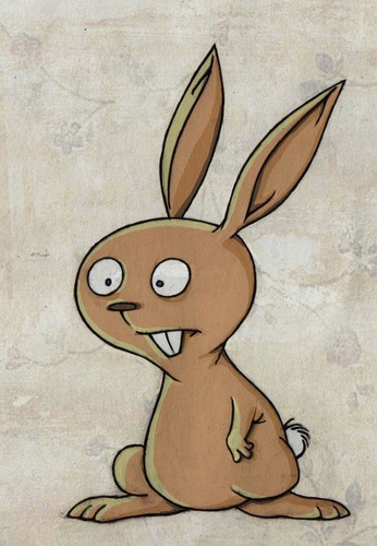 Cartoon: random bunny (medium) by grega tagged wildlife,animals,rabbit,bunny