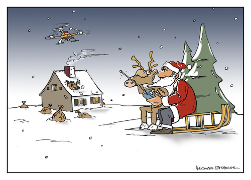 Cartoon: xmas service (medium) by Micha Strahl tagged micha,strahl,weihnachten,weihnachtsmann,xmas,weihnachtsgeschenke,drohne,stclaus,bescherung,micha,strahl,weihnachten,weihnachtsmann,xmas,weihnachtsgeschenke,drohne,stclaus,bescherung