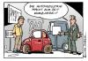 Cartoon: Kurzarbeit (small) by Micha Strahl tagged micha,strahl,kurzarbeit,autoindustrie,wirtschaftskrise,rezession,autokrise,abschwung