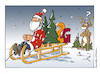 Cartoon: xmas 2g (small) by Micha Strahl tagged micha,strahl,xmas,2g,weihnachtsmann,santa,claus,rebus,tannenzweige