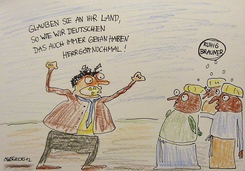 Cartoon: Gauck in Afghanistan (medium) by Eggs Gildo tagged afghanistan,gauck,bundespräsident