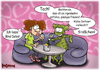 Cartoon: Blind Dates (small) by karicartoons tagged alien,alpha,centauri,außerirdischer,blind,date,dating,entführen,entführungen,flirt,grünes,männchen,marsmännchen,sekt,treffen,ufo
