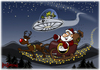 Cartoon: Santa Hunter (small) by karicartoons tagged abschießen,advent,außerirdischer,jagd,jagen,nikolaus,rentier,santa,claus,schlitten,ufo,weihnachten,weihnachtsmann,weihnachtszeit,winter