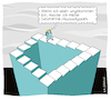 Cartoon: Penrose-Treppe (small) by Katharina Greve tagged math2022,mathamatik,penrose,treppe,hausaufgaben,geometrie,optische,täuschung