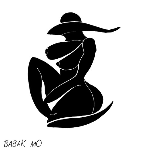 Cartoon: Crying Woman (medium) by Babak Mo tagged babakmohammadi,graphicdesign,typography,painting,art,kunst,grafik