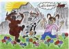 Cartoon: Swiss dance (small) by Marcello tagged dancing,cow,swiss