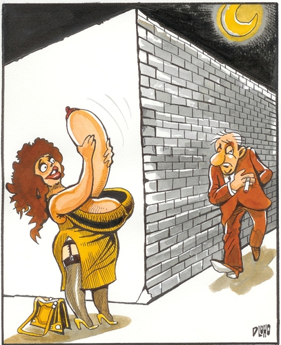 Cartoon: Sex bandit (medium) by Dluho tagged love