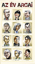 Cartoon: Faces of the Year 2004 (small) by Dluho tagged know people