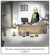 Cartoon: Sensual Harassment (small) by Humoresque tagged massage,massages,masseuse,masseuses,sensual,sexual,harassment,secretary,secretaries,boss,bosses,oil,oils,incense,scented,candle,candles,coworker,coworkers,discrimination,sexist,sexism,employee,employees,mistreatment,sexually,harrassing