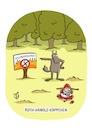 Cartoon: Waldbrandgefahr (small) by Dodenhoff Cartoons tagged duerre,trockenstress,rotkäppchen,märchen,wolf,wald,naturschutz,wasserknappheit,klimawandel