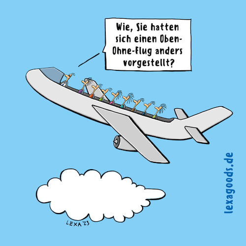 Cartoon: lexatoon Cabrioflugzeug (medium) by lexatoons tagged lexatoon,cabrioflugzeug,oben,ohne,fliegen,flug,pilot,cabrio,lexatoon,cabrioflugzeug,oben,ohne,fliegen,flug,pilot,cabrio