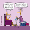 Cartoon: lexatoon Endlich Rente (small) by lexatoons tagged lexatoon,endlich,rente,pension,ruhestand,hausarbeit,ehefrau