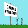 Cartoon: lexatoon Grillen verboten (small) by lexatoons tagged lexatoon,grillen,verboten,park,insekten,brandgefahr