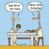 Cartoon: Philosophische Brotzeit (small) by lexatoons tagged philosophie,brot,erde,scheibe,kugel