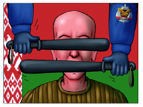 Cartoon: Belorussdemokratie2021 (medium) by kurtu tagged belorussdemokratie2021,belorussdemokratie2021