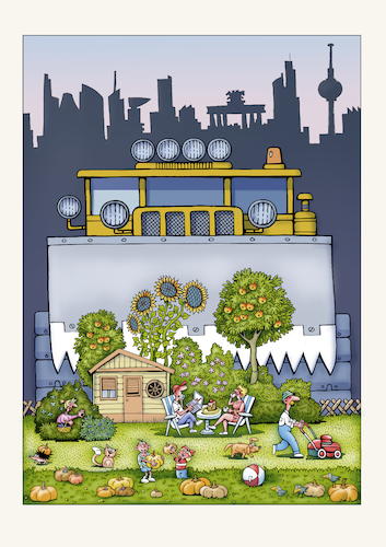 Cartoon: garten nachbarschaft klima (medium) by kurtu tagged garten,nachbarschaft,klima,garten,nachbarschaft,klima