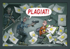 Cartoon: PLAGIAT (small) by kurtu tagged plagiat