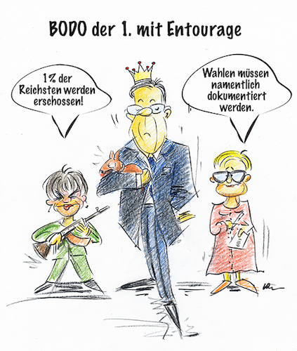 Cartoon: Rammelow Repräsentant von was? (medium) by kugel2020 tagged bodo,thüringenwahl,rammelow,linke,wahl,brd,demokratie
