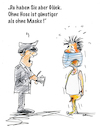 Cartoon: Maskenpflicht (small) by kugel2020 tagged maske,corona,maskenpflicht,krank,pandemie,deutschland