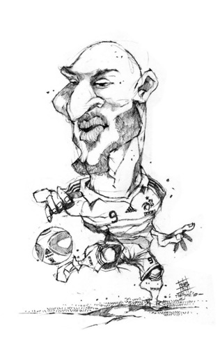 Cartoon: anelka (medium) by cakBOY tagged anelka