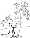 Cartoon: I Want to Hold Your Hand (small) by Peter Russel tagged kangaroo