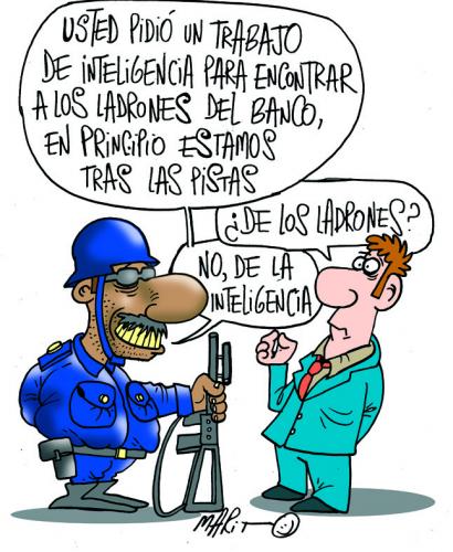 Cartoon: POLICE (medium) by Mario Almaraz tagged policias