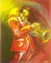 Cartoon: Una Trompeta (small) by Mario Almaraz tagged trompetista 