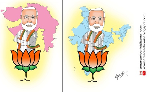 Cartoon: Narendra Modi Cartoon (medium) by Amar cartoonist tagged narendra,modi,amar,cartoon