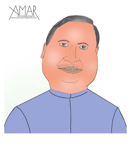 Cartoon: Raman Singh (medium) by Amar cartoonist tagged raman,singh