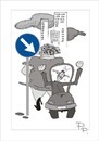 Cartoon: Traffic sign (small) by paraistvan tagged traffic sign fat woman