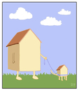 Cartoon: Haustier (small) by Tobias Wieland tagged haus,tier,haustier,gassi,park,gras,wiese