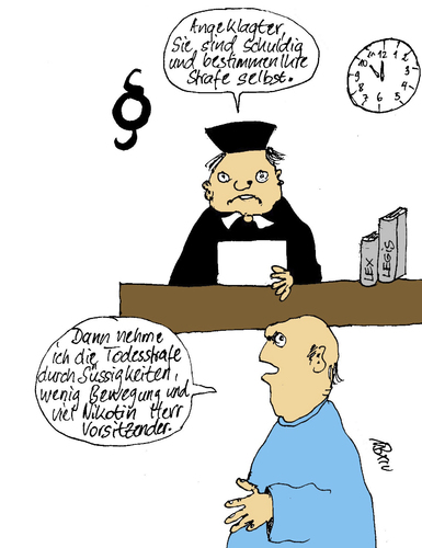 Cartoon: Todesstrafe (medium) by Marbez tagged todesurteil,todesstrafe
