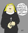 Cartoon: Unbefleckte Empfängnis (small) by Marbez tagged maria,unbefleckte,empfängnis