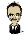 Cartoon: Danny Boyle (small) by Dom Richards tagged caricature,olympics,trainspotting,danny,boyle