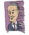 Cartoon: Fred Goodwin (small) by Dom Richards tagged finance,caricature,disgraced,banker