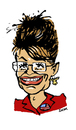 Cartoon: Sarah Palin (small) by Dom Richards tagged sarah,palin,politician,tea,party,alaska,republican