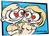 Cartoon: eyes of the heart is a mirror... (small) by azizyavuzdogan tagged saint,valentine,cartoon,love,eyes,mirror,february,girl,lover,heart,aziz,yavuzdogan,istanbul,turkey,fun