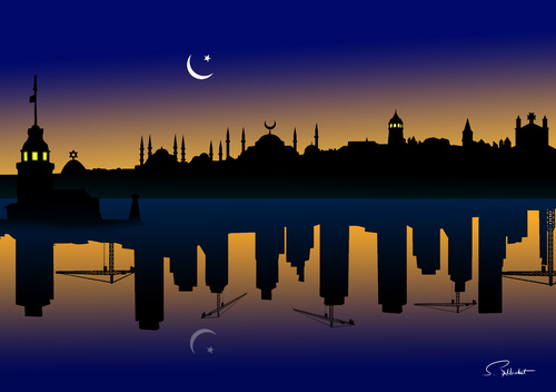 Cartoon: istanbul (medium) by semra akbulut tagged semra,akbulut,istanbul,sem