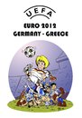Cartoon: UEFA EURO 2012 GERMANY - GREECE (small) by Hilmi Simsek tagged uefa,euro,2012,germany,greece,football,soccer,angela,merkel,hilmi,cartoon,caricature