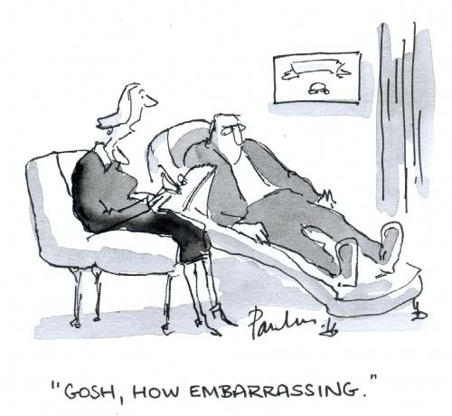 Cartoon: How embarrassing (medium) by Paulus tagged psychiatrist,therapy