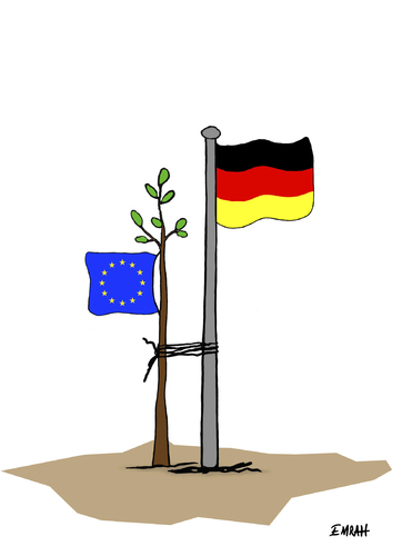 Cartoon: Germanys leading role in Europe (medium) by emraharikan tagged eu,germany