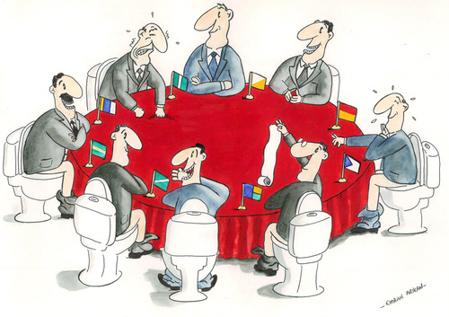 Cartoon: meeting (medium) by emraharikan tagged meeting