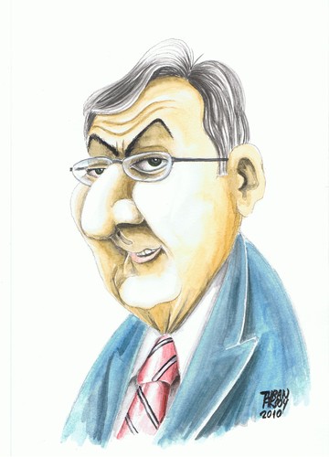 Cartoon: DENIZ BAYKAL (medium) by caricaturan tagged caricaturan